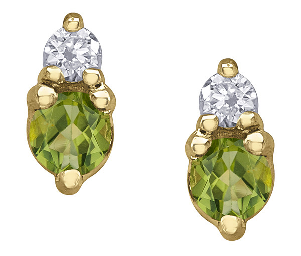 BOUCLES EN OR SERTIES DE DIAMANTS ET DE PIERRES DE NAISSANCES VARIÉES - CR DX951YPER - BIJOUX CANADIEN