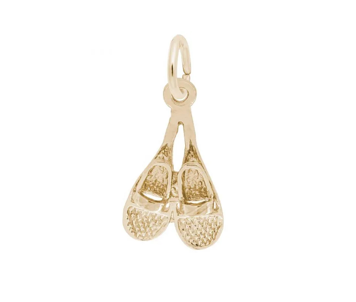 PENDENTIF PAIRE DE RAQUETTE EN ARGENT OU EN OR - NU 2318GP - NUCO/REMBRANDT 