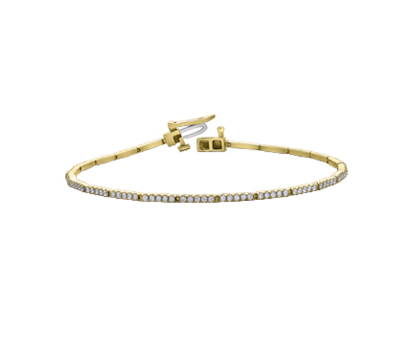 BRACELET TENNIS EN OR et DIAMANTS - CR BR916Y100 - BIJOUX CANADIEN