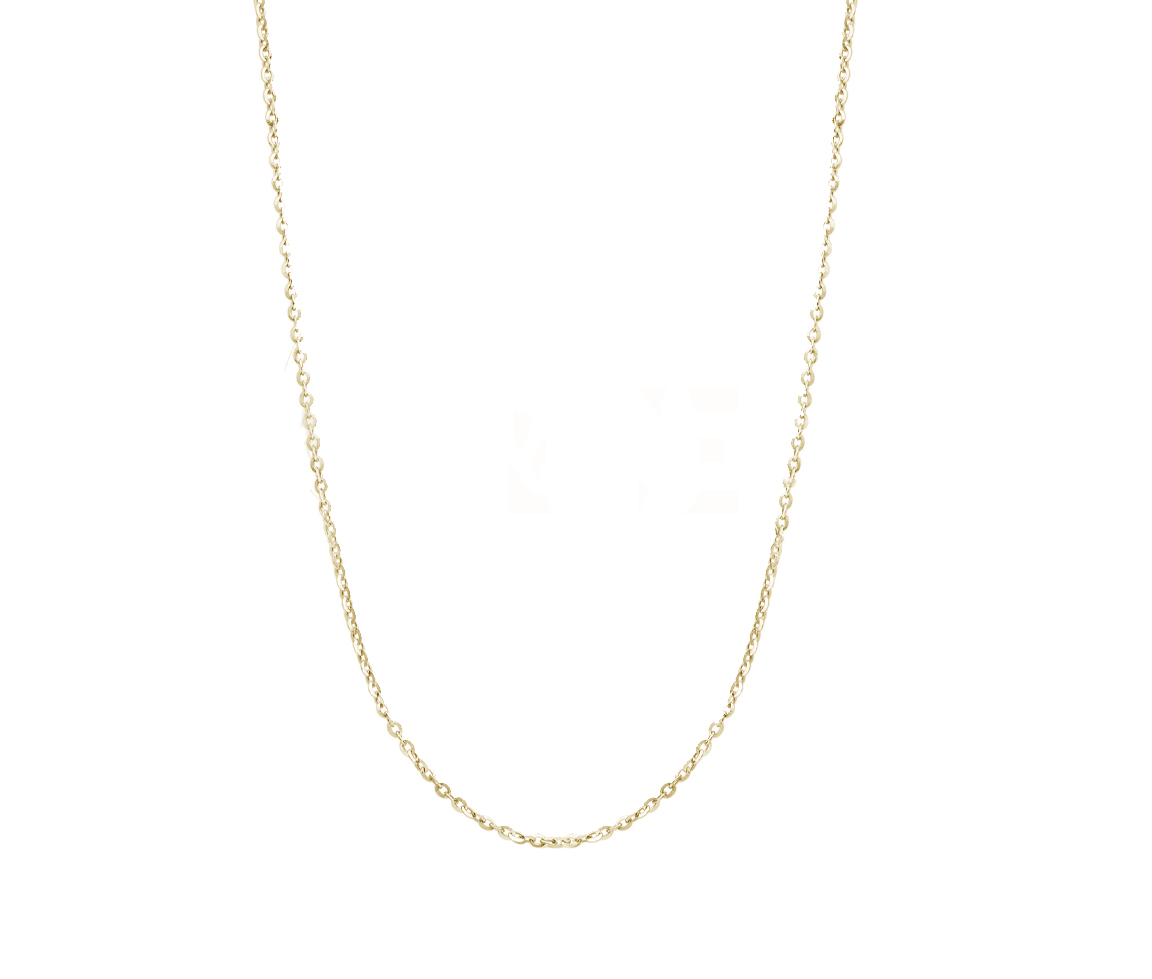 CHAINE EN OR JAUNE À MAILLE ROLO TAILLÉE DIAMANT - CB ROLO1.2Y18 - CBE