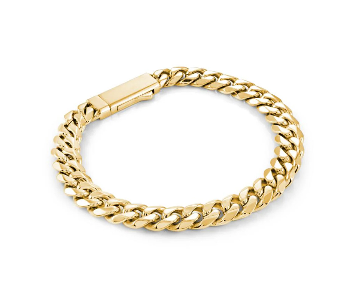 BRACELET EN ACIER OU ACIER/PVD OR À MAILLE GOURMETTE - IG SMB835GO9 - ITALGEM