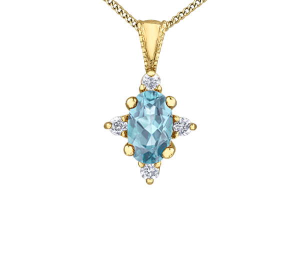 PENDENTIF EN OR SERTI DE PIERRES DE NAISSANCES ET DE DIAMANTS - CR DX895YAQ - BIJOUX CANADIEN