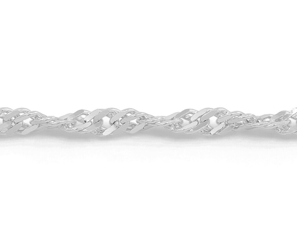 CHAINE EN OR 10K À MAILLE SINGAPOUR - SY ORO4W - BIJOUX D'IMPORTATION