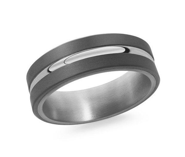 JONC EN OR ET FIBRE DE CARBONE CONFORT FIT - ML MRDTS019W - MALO 