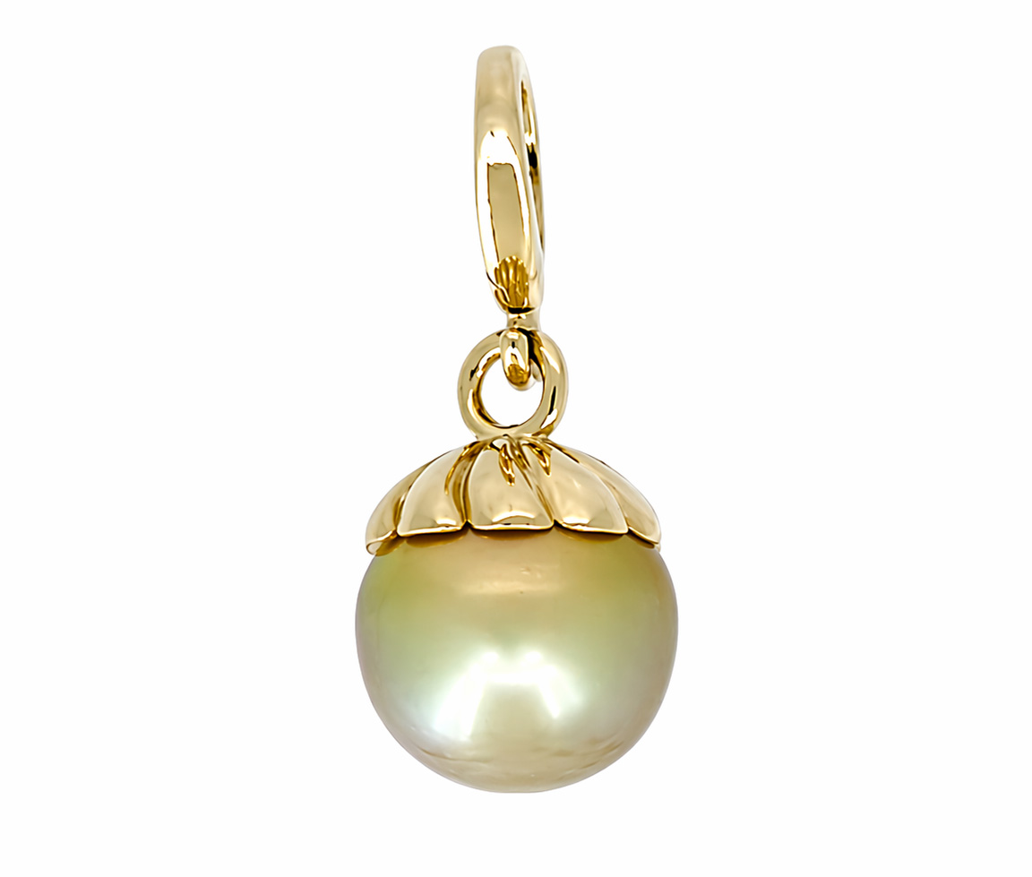 PENDENTIF PERLE DES MERS DU SUD ET EN OR - SJ PEN32Y - BIJOUTERIE SUISSE INC.