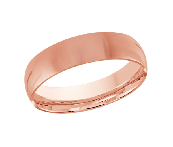 JONC DÔME UNI EN OR CONFORT FIT 6MM DE LARGEUR - ML J100/6P10 - MALO 