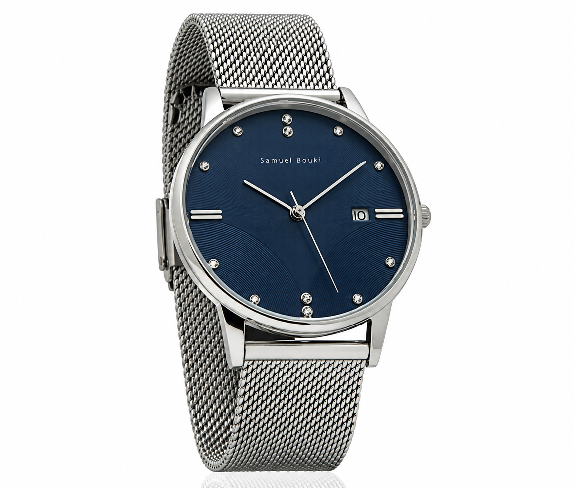 MONTRE POUR HOMME SAMUEL BOUKI EN ACIER À COULEURS VARIÉES - DI 68189MB - SAMUEL BOUKI