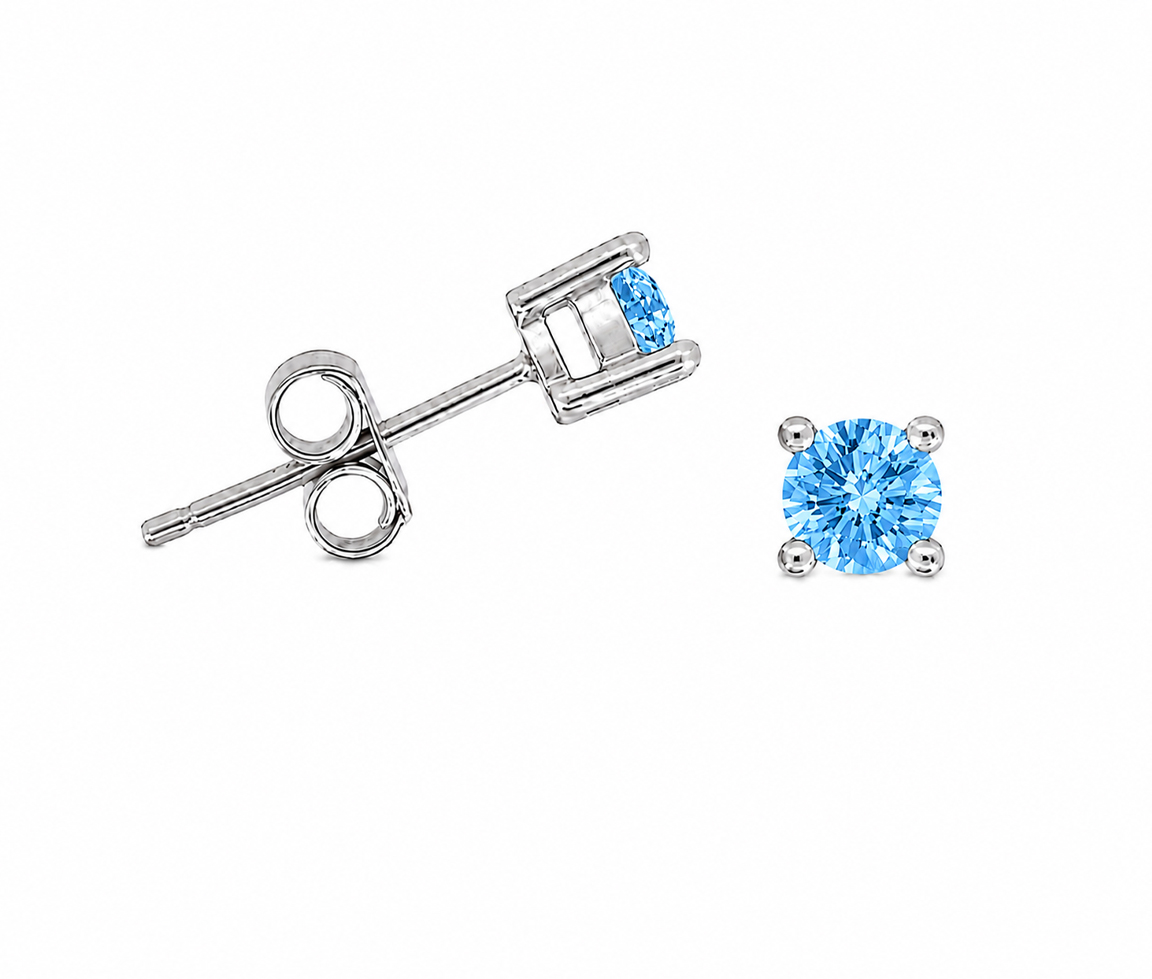 BOUCLES AVEC PIERRES DE NAISSANCE VARIÉES - SC STUNA12 - BIJOUX D'IMPORTATION