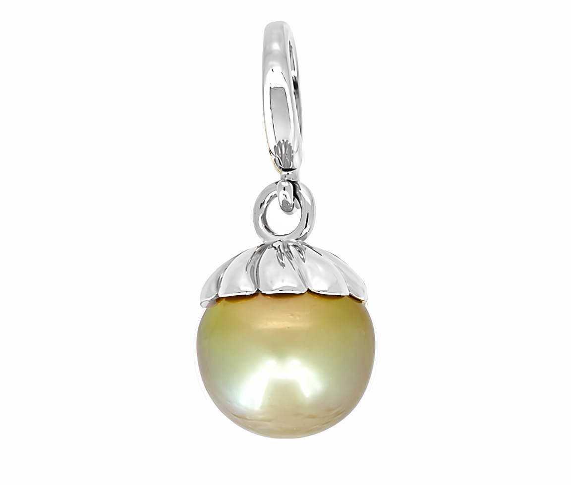 PENDENTIF PERLE DES MERS DU SUD ET EN OR - SJ PEN32W - BIJOUTERIE SUISSE INC.