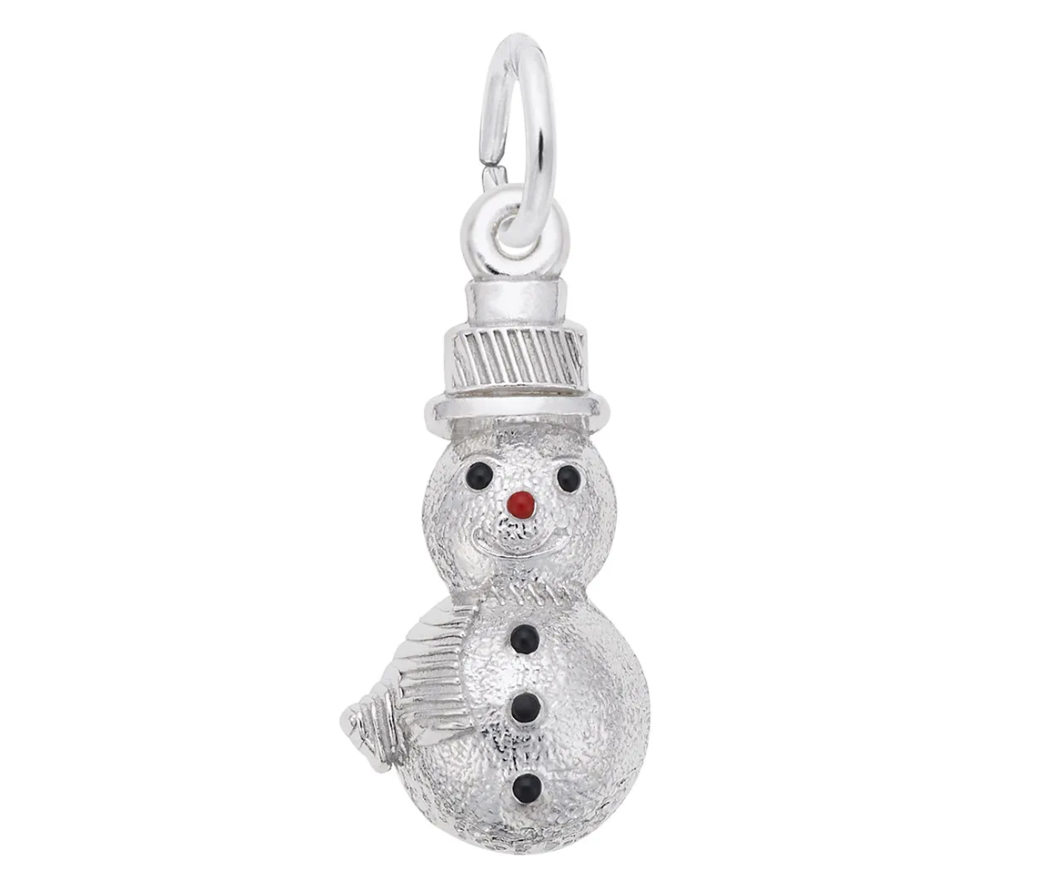 PENDENTIF BONHOMME DE NEIGE EN ARGENT OU EN OR - NU 6552/14W - NUCO/REMBRANDT 