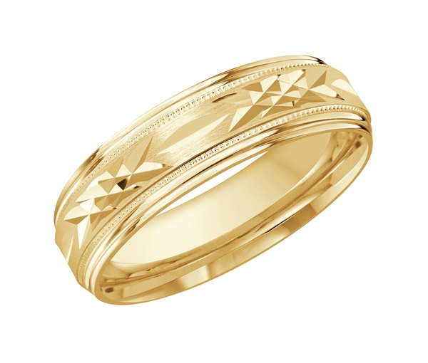 JONC EN OR AVEC TAILLE DIAMANT AU CENTRE - ML FT007/6Y1 - MALO 