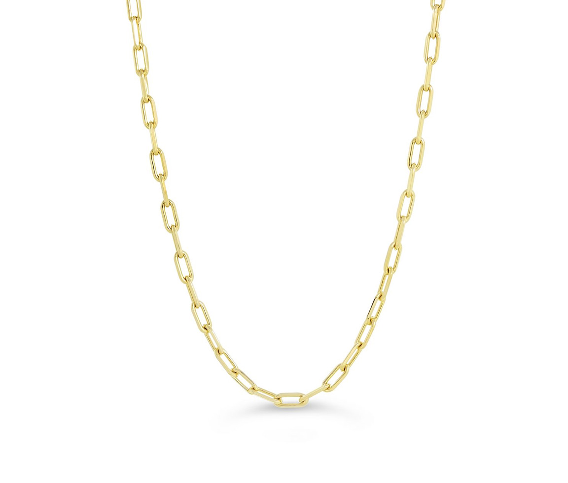 CHAINE EN OR 10K À MAILLE PAPERCLIP - SY ORO11AY - BIJOUX D'IMPORTATION