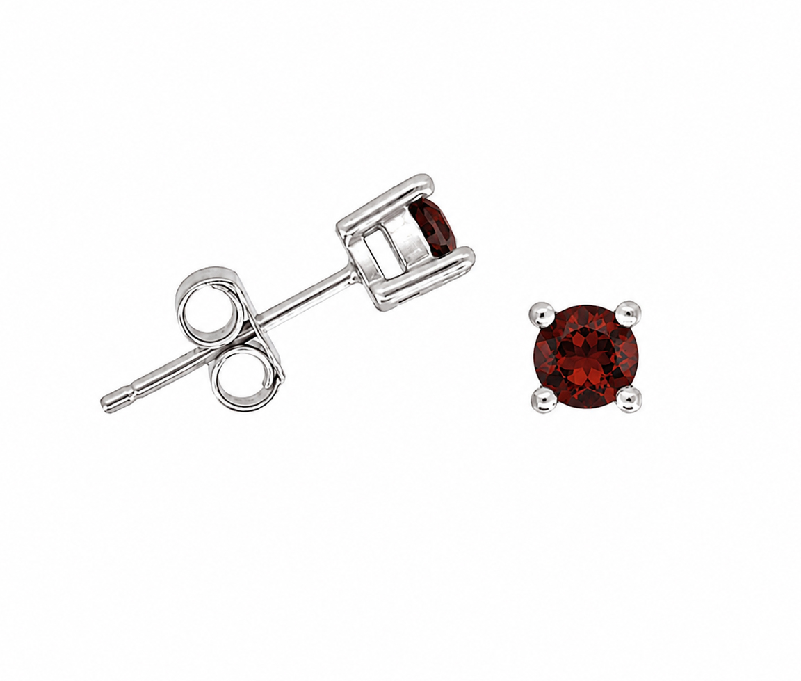 BOUCLES AVEC PIERRES DE NAISSANCE VARIÉES - SC STUNA01 - BIJOUX D'IMPORTATION