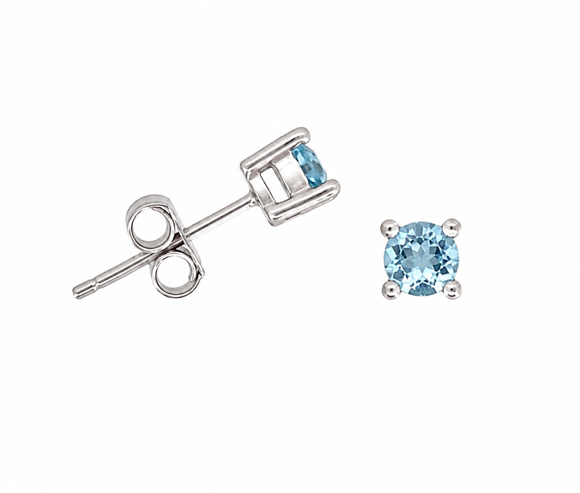 BOUCLES AVEC PIERRES DE NAISSANCE VARIÉES - SC STUNA03 - BIJOUX D'IMPORTATION