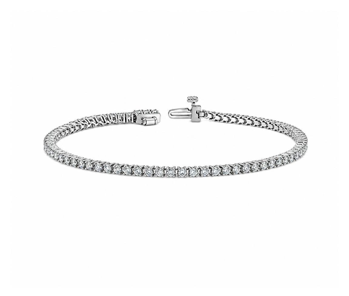 BRACELET TENNIS AVEC DIAMANTS LABORATOIRE - CR BR1097W2 - BIJOUX CANADIEN
