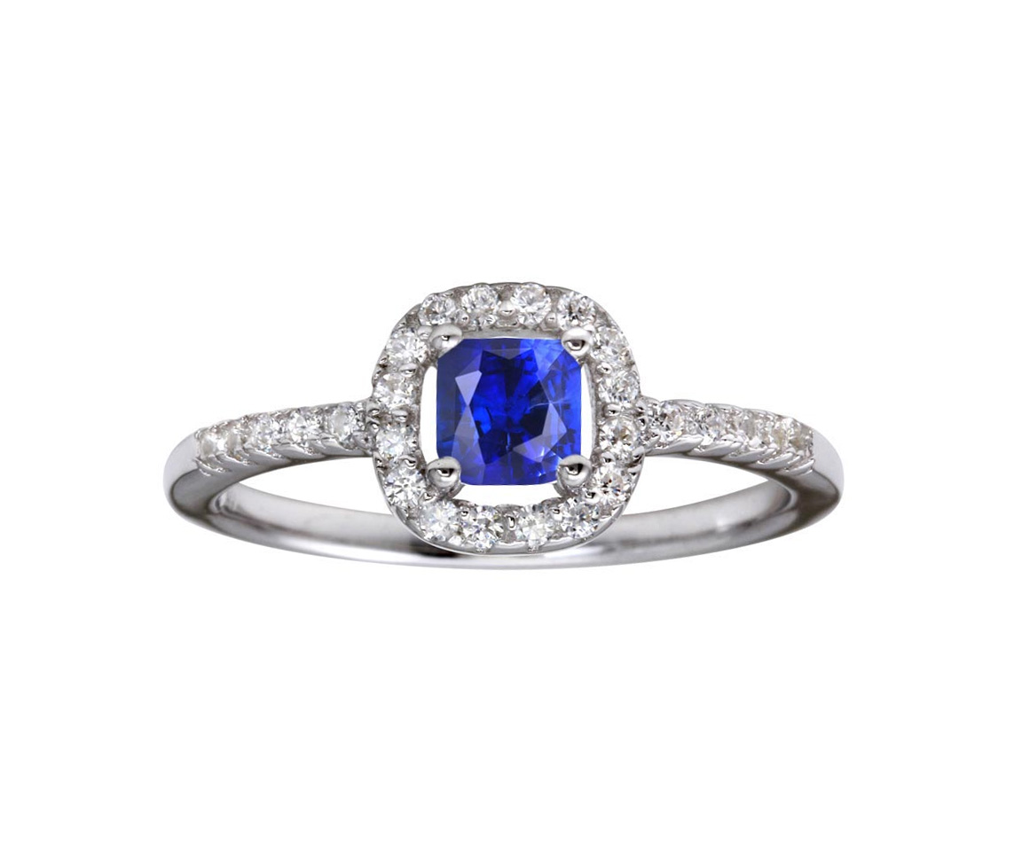 BAGUE EN ARGENT RHODIÉ SERTIE DE CUBIQUES ZIRCONIAS DE COULEURS VARIÉES - SP BGR01222B6 - BIJOUX D'IMPORTATION