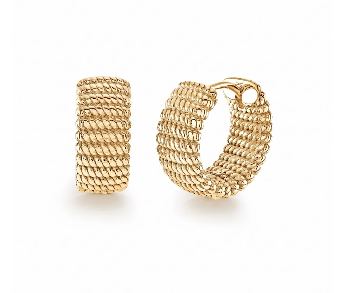 BOUCLES HUGGIES STYLE CORDELETTE - IG SEA570GO - VÉLORIA