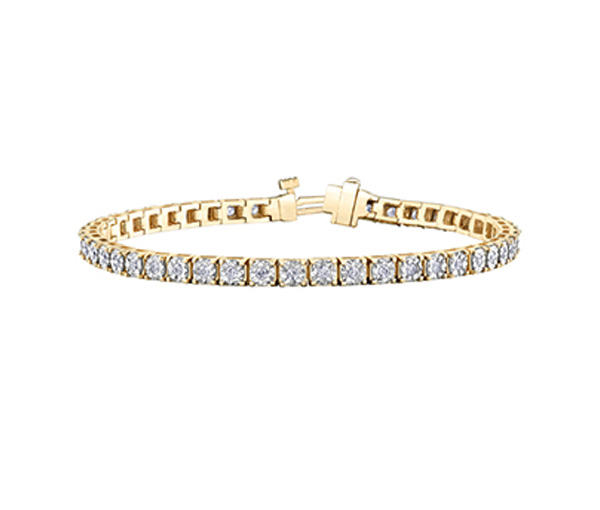 BRACELET TENNIS EN OR 10K SERTI DE DIAMANTS - CR BR988YW200 - BIJOUX CANADIEN