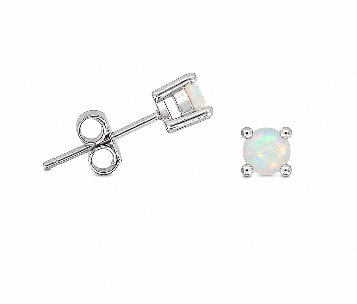 BOUCLES AVEC PIERRES DE NAISSANCE VARIÉES - SC STUNA10 - BIJOUX D'IMPORTATION