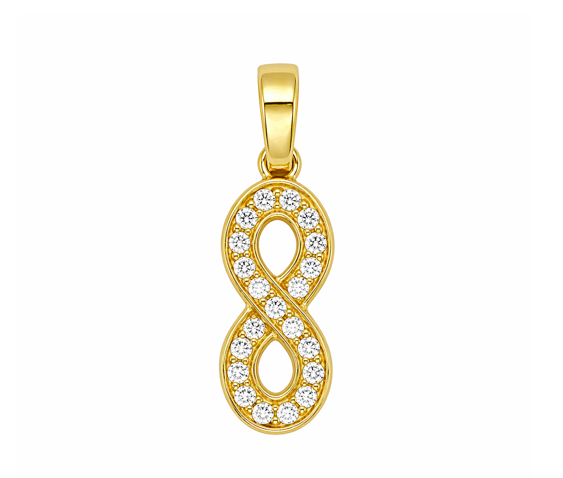 PENDENTIF INFINI EN OR - S INFINI02 - BIJOUX D'IMPORTATION