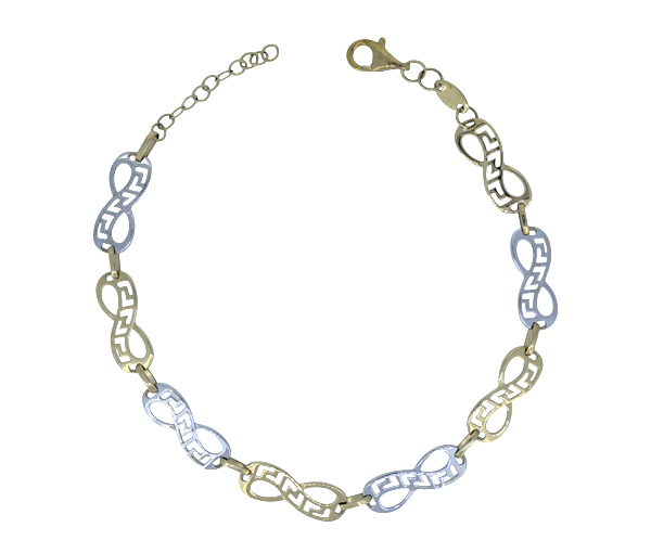 BRACELET EN OR 2 TONS À MOTIF INFINI/VERSACE - CB B2TC20687 - CBE