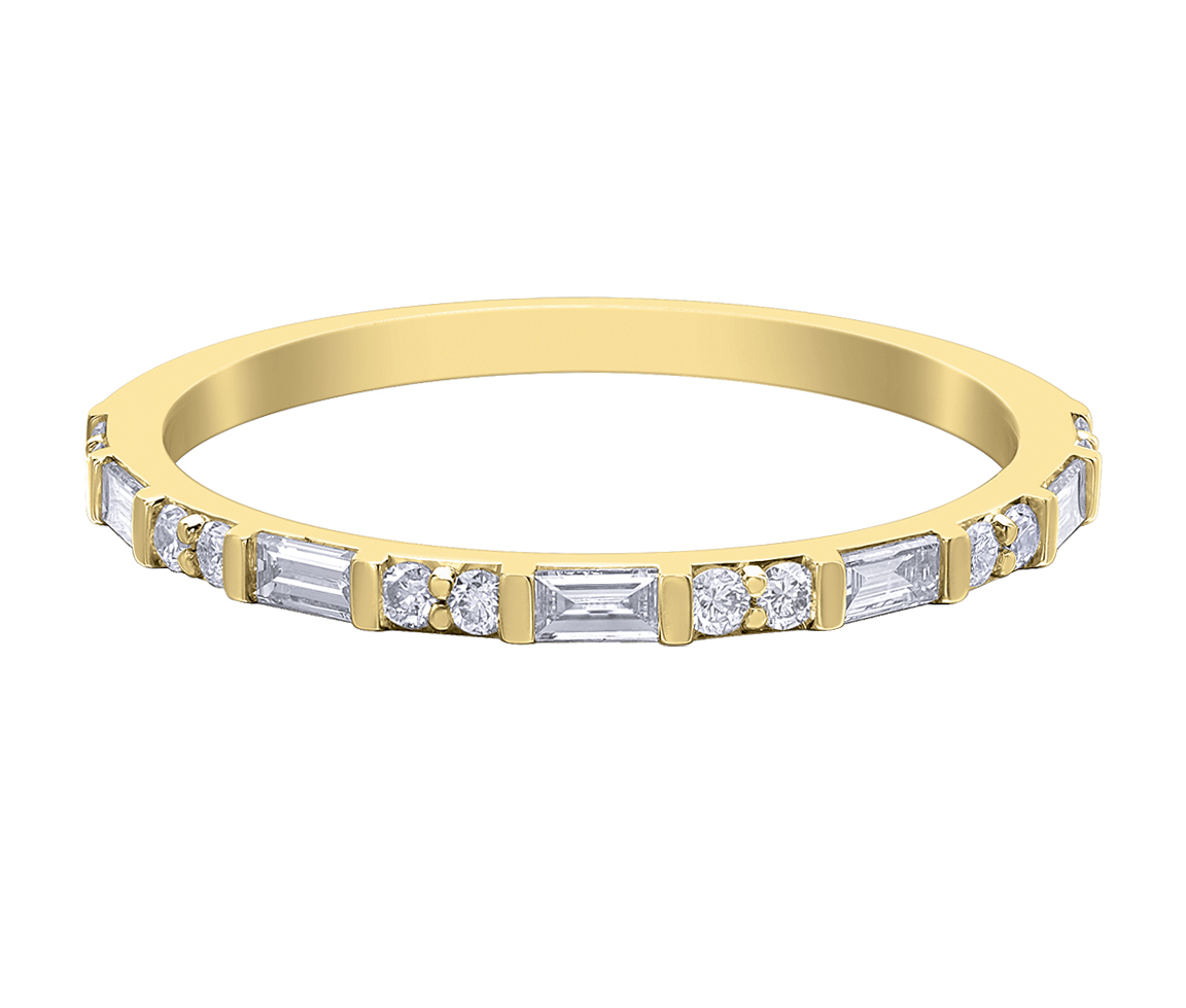 JONC SEMI-ÉTERNITÉ EN OR SERTI DE DIAMANTS - CR DD8023 - BIJOUX CANADIEN