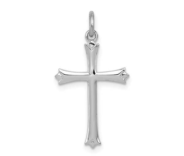 PENDENTIF CROIX EN ARGENT RHODIÉ - QG QC5250 - IMPORTATION