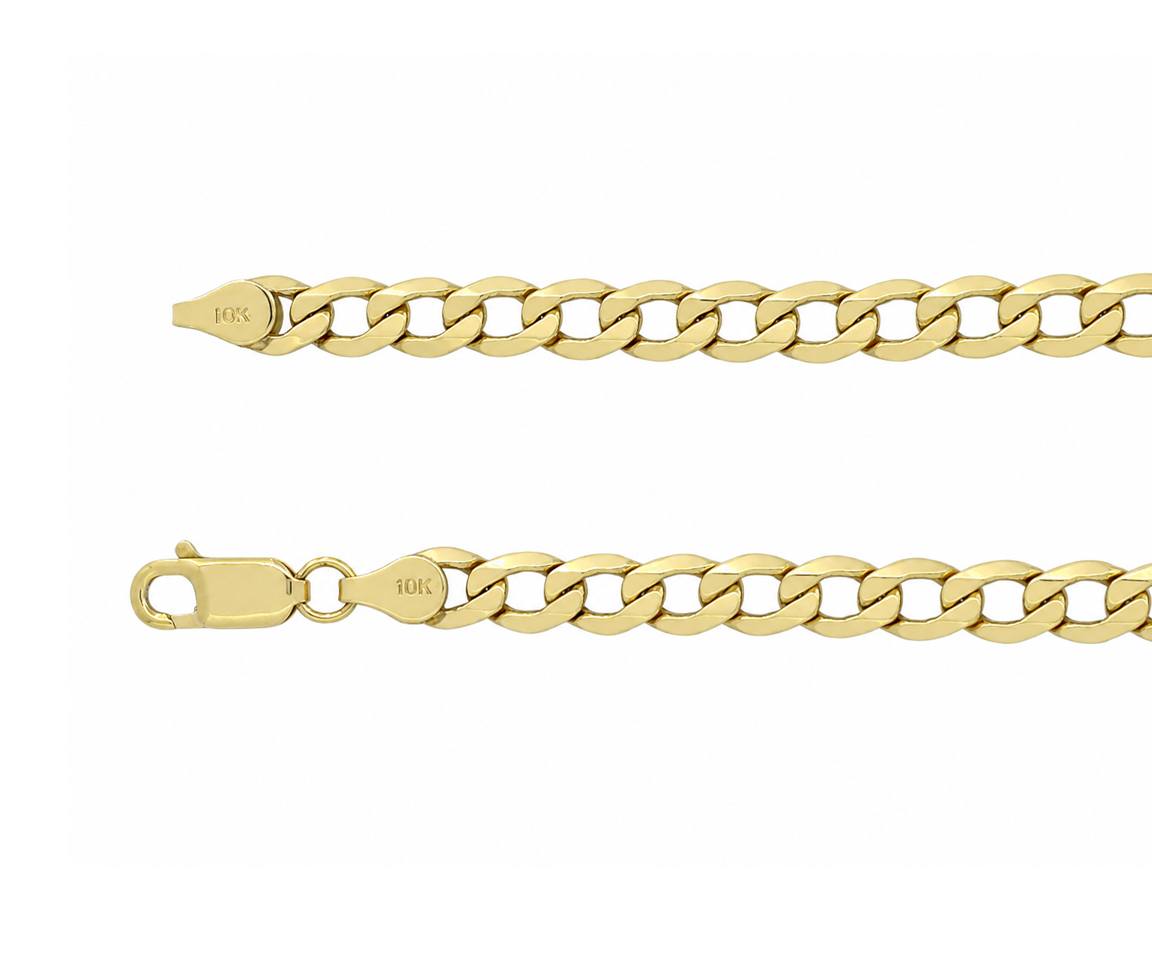 CHAINE À MAILLE GOURMETTE EN OR - MB CURB625Y22 - BIJOUX D'IMPORTATION