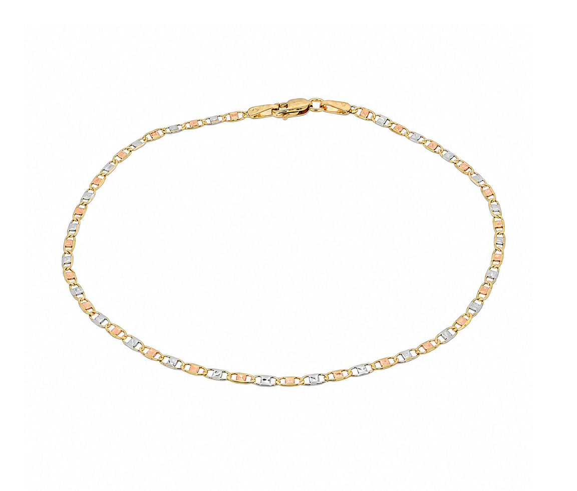 BRACELET À MAILLE MARINE EN OR 3 TONS - MB MAR1.73T07 - BIJOUX D'IMPORTATION