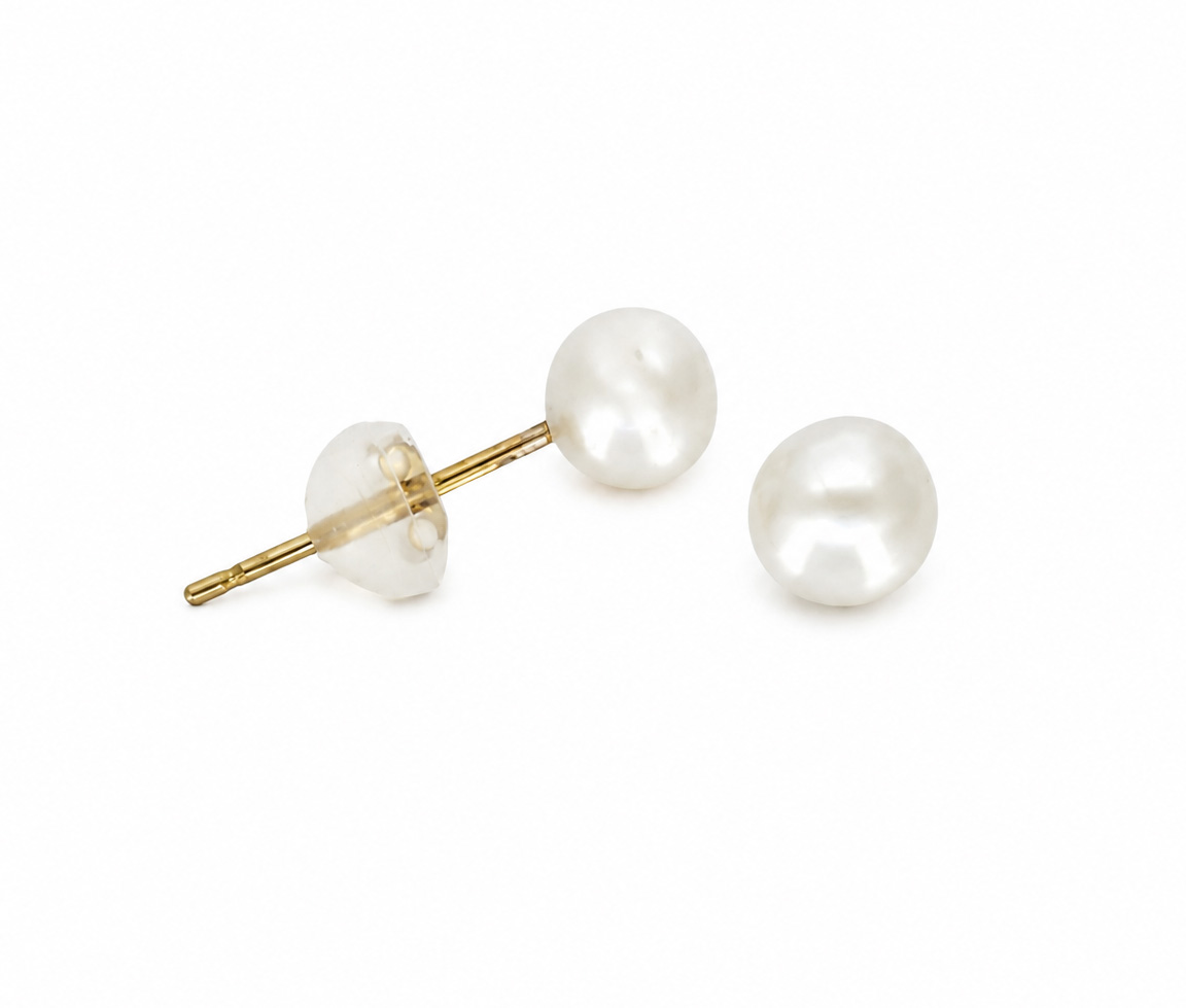 BOUCLES AVEC PERLES D'EAU DOUCE - SJ BOU02 - BIJOUTERIE SUISSE INC.