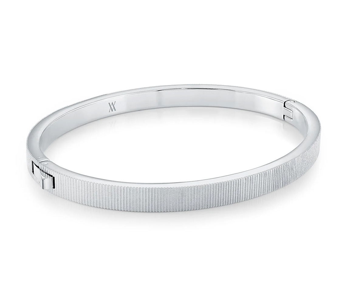 BRACELET BANGLE EN ACIER TEXTURÉ - IG SWBG124 - ITALGEM