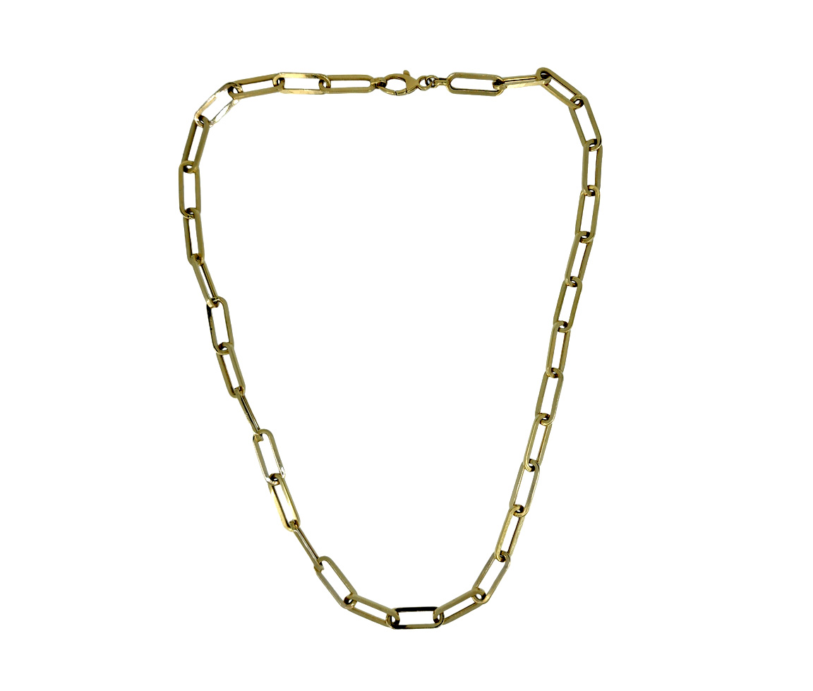 CHAINE EN OR À MAILLE 