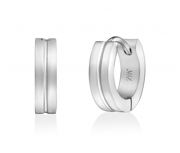 BOUCLES HUGGIES EN ACIER - AZ SSE176 - AREZZO