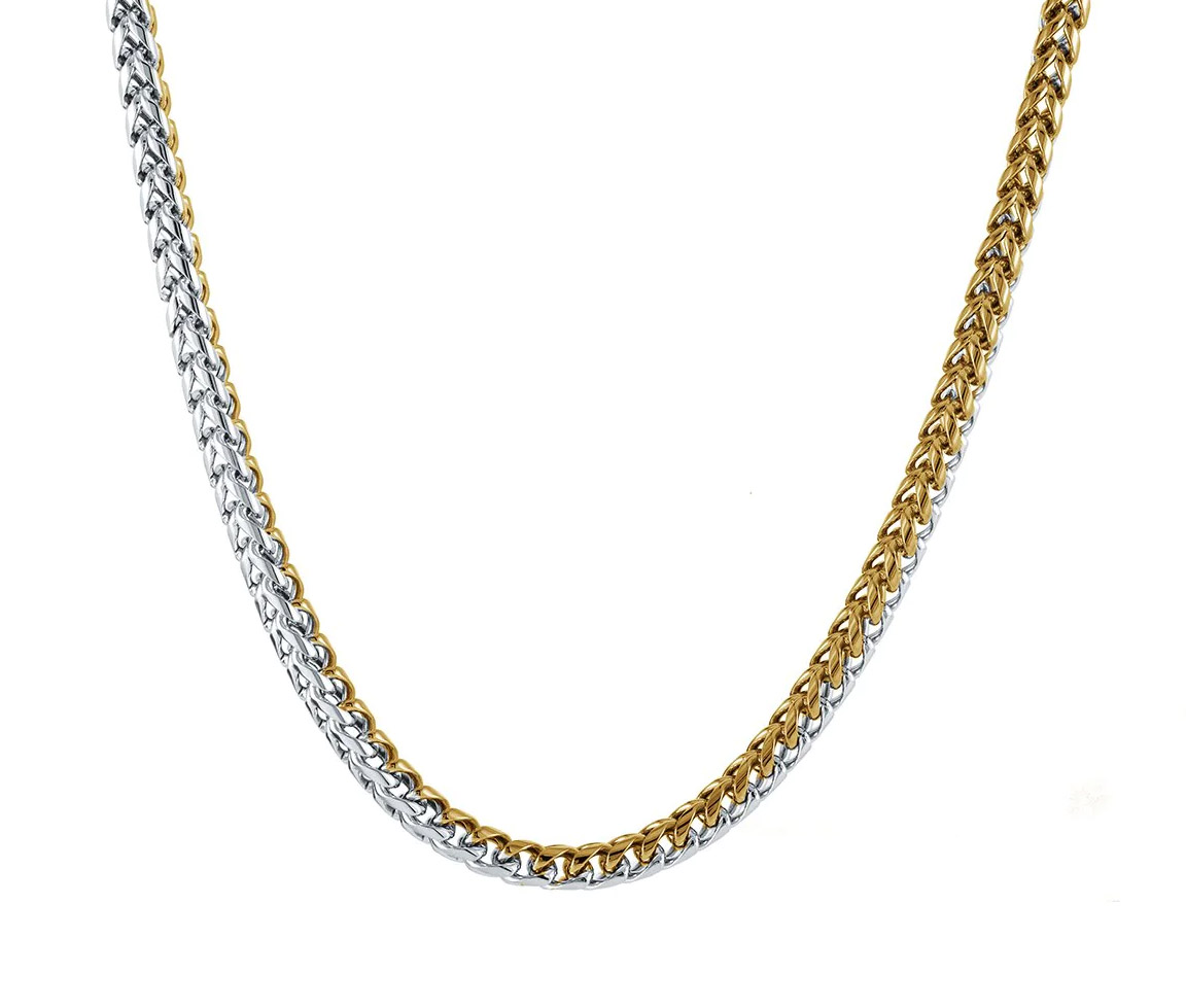 CHAINE FRANCO EN ACIER/PVD OR 2 TONS - IG STTN13 - ITALGEM