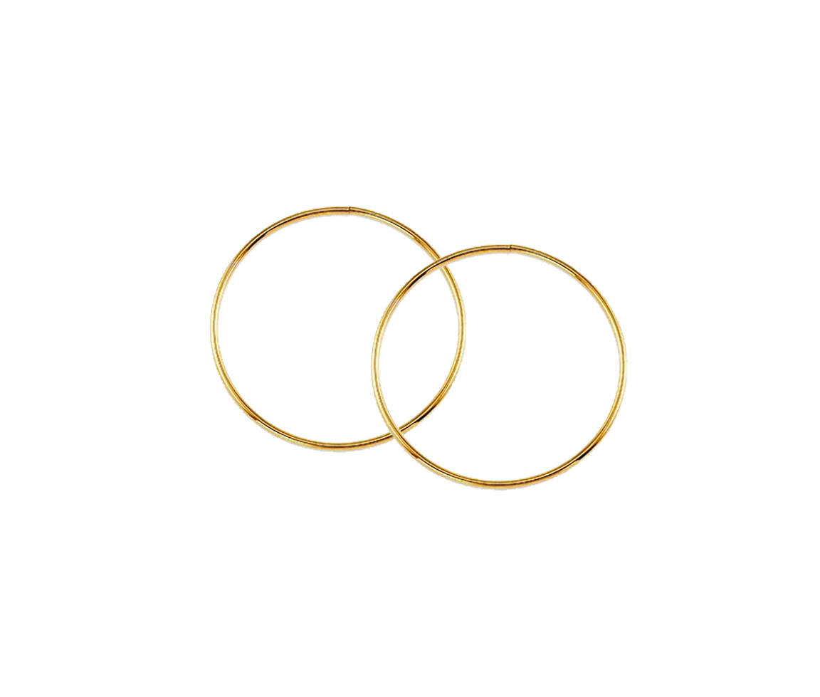 BOUCLES DORMEUSES 10K - SY 1175 - BIJOUX D'IMPORTATION