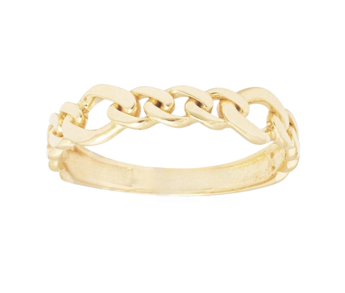 BAGUE CHAINETTE EN OR À MAILLE FIGARO - CB RYD38347 - CBE