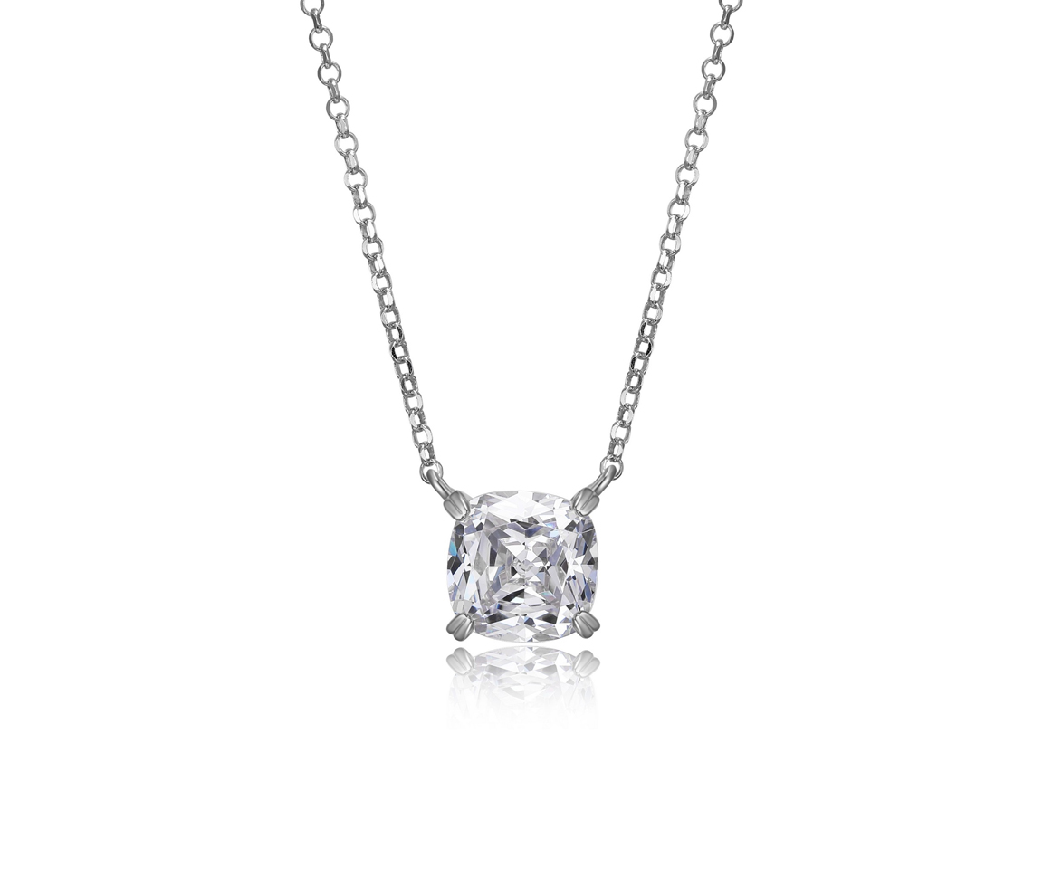 COLLIER EN ARGENT RHODIÉ SERTI D'UN CUBIQUE ZIRCONIA - PJ R0LBF90046 - ELLE