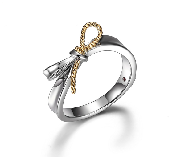 BAGUE D.ARGENT 2T RUBAN - PJ R4LA7GA0AL - ELLE