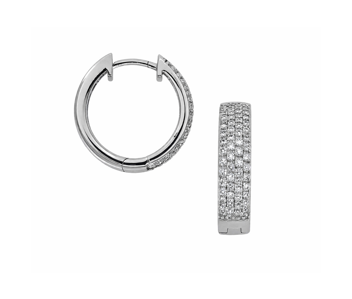 BOUCLES HUGGIES EN ARGENT - SJ LBOA10 - BIJOUTERIE SUISSE