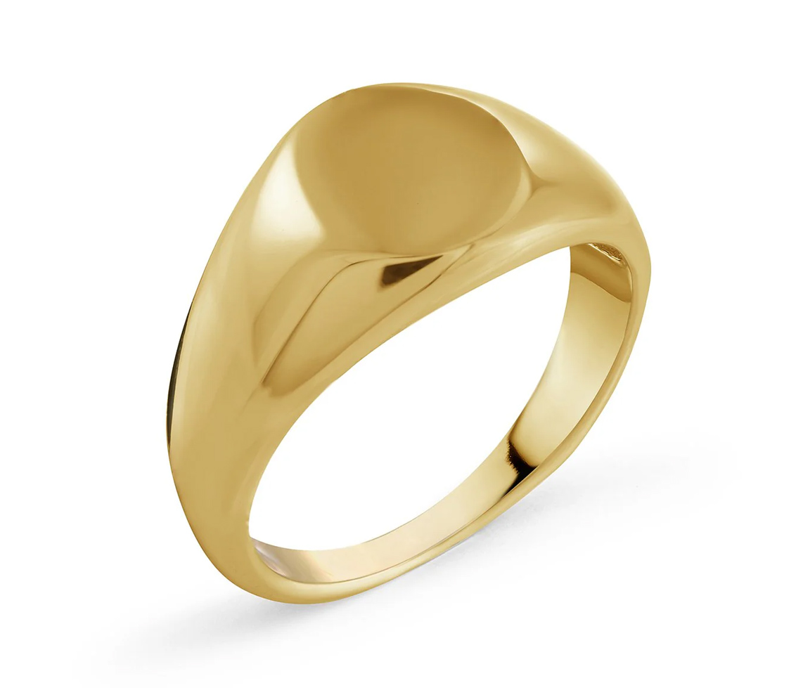 BAGUE CHEVALIÈRE RONDE EN ACIER/PVD OR - IG SWR29/4 - ITALGEM