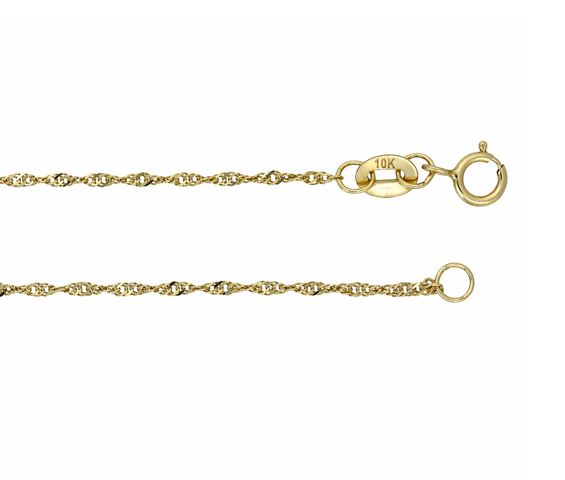 CHAINE SINGAPOUR EN OR - MB SING015Y20 - BIJOUX D'IMPORTATION