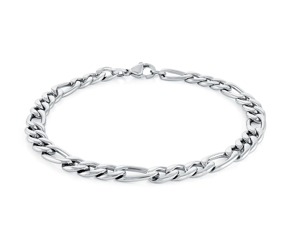 BRACELET EN ACIER À MAILLE FIGARO - IG SMB479/8.5 - ITALGEM