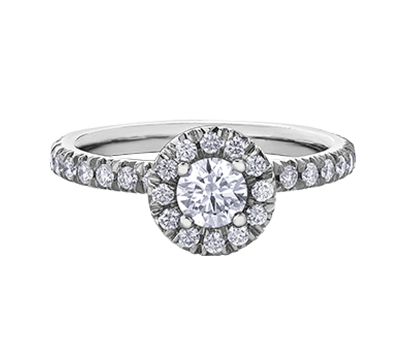 BAGUE EN OR BLANC SERTIE DE DIAMANTS - CR 30525W90 - BIJOUX CANADIEN