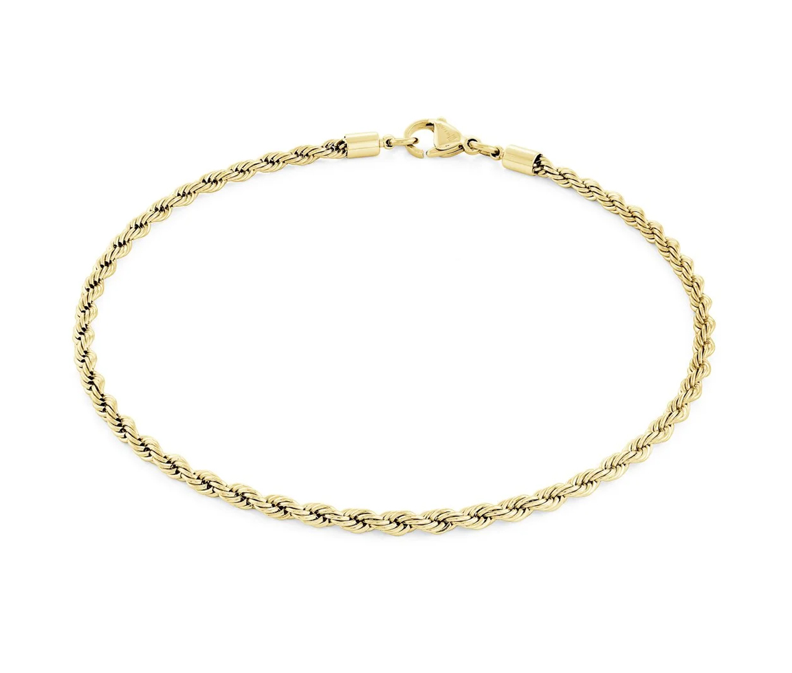 CHAINE DE CHEVILLE À MAILLE TORSADE - IG SYN28/10 - VÉLORIA