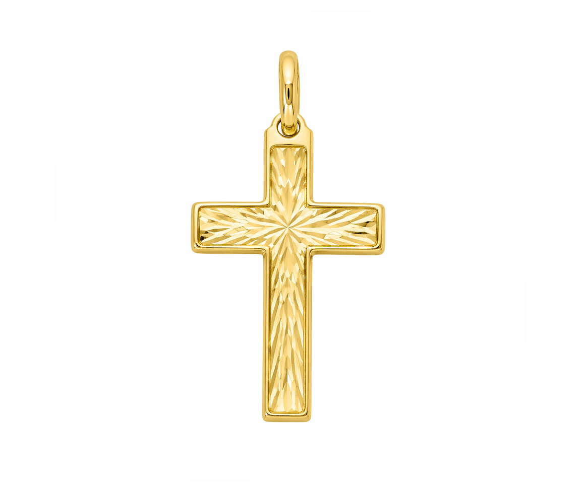 PENDENTIF CROIX EN OR - S CROIX06 - BIJOUX D'IMPORTATION