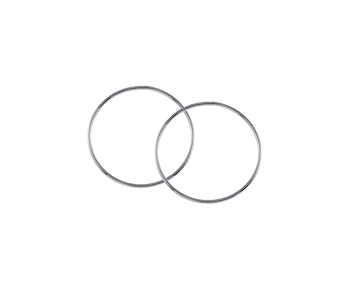 BOUCLES DORMEUSES 10K BLANC - SY 1182 - BIJOUX D'IMPORTATION