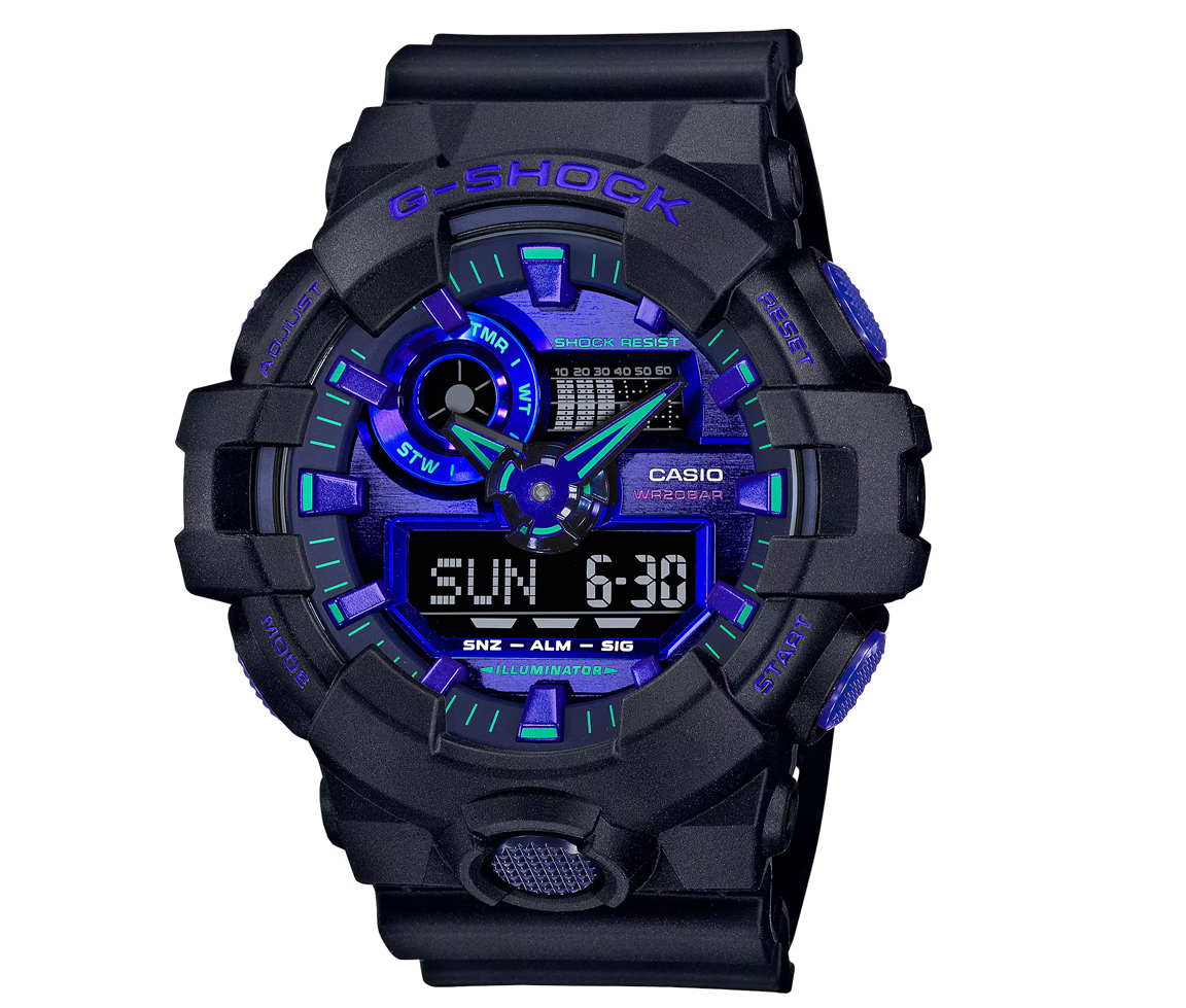 MONTRE CASIO ANALOGIQUE/NUMÉRIQUE EN RÉSINE - H GA700VB-1A - CASIO