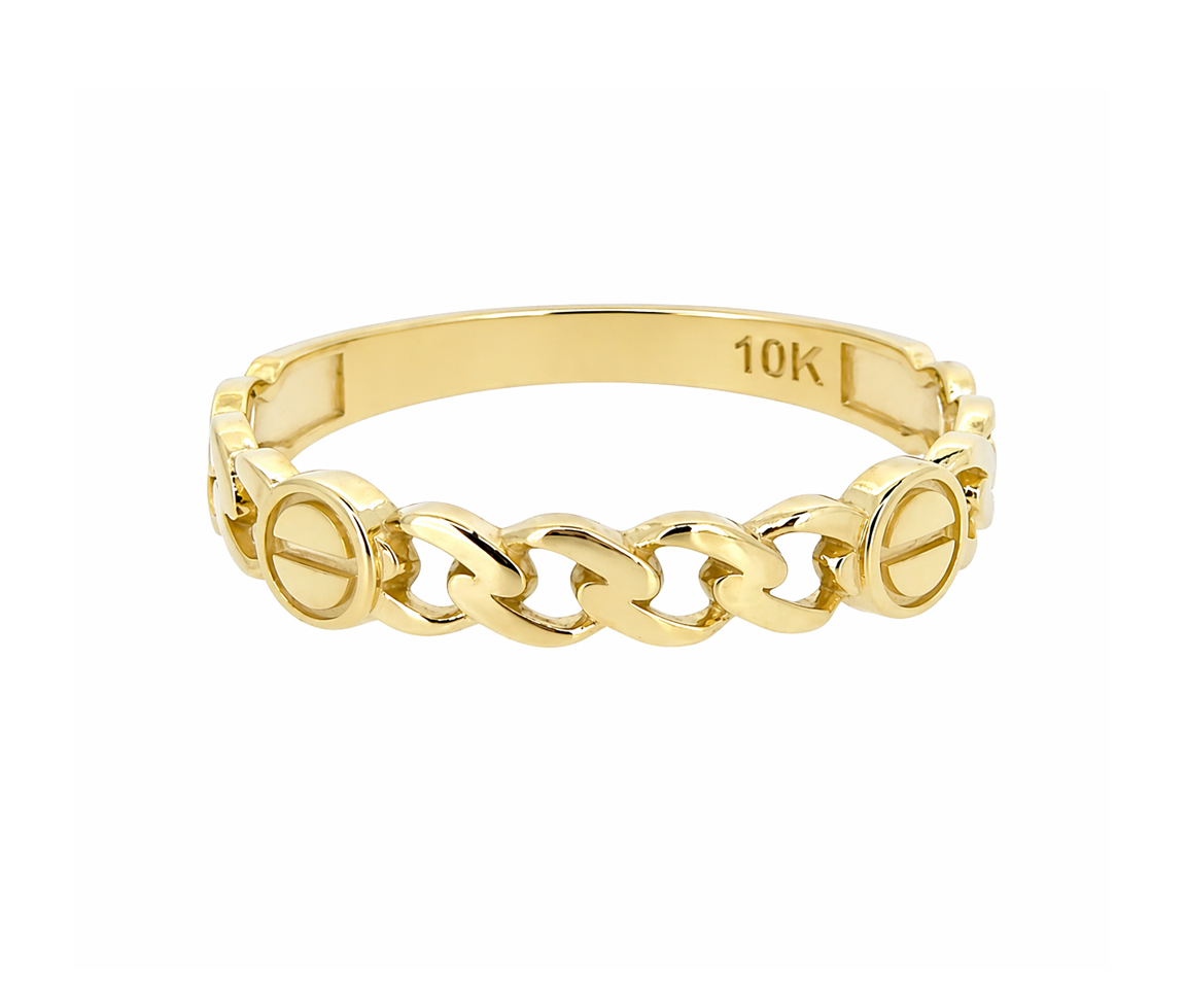 JONC CHAINETTE EN OR - S JD09 - BIJOUX D'IMPORTATION