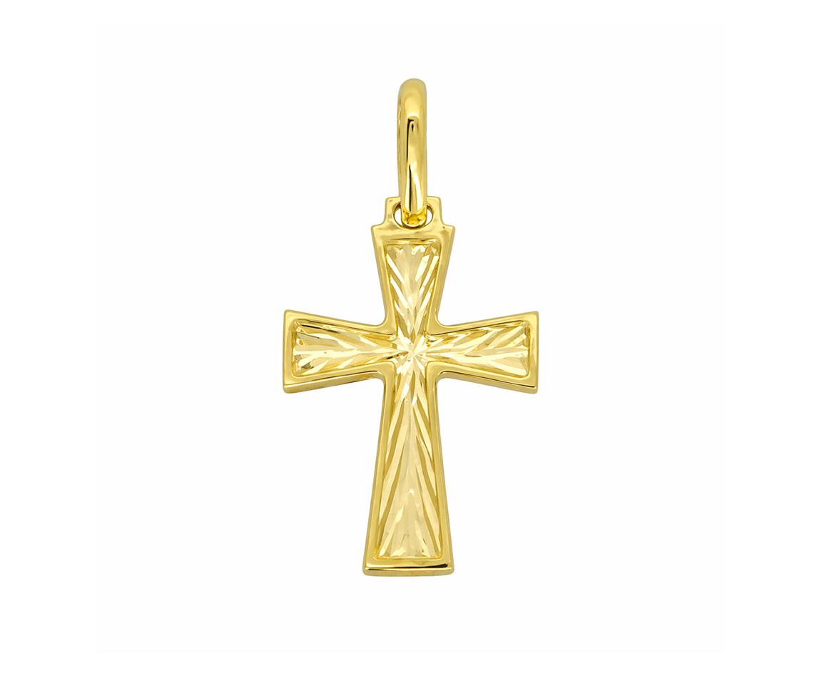 PENDENTIF CROIX EN OR - S CROIX05 - BIJOUX D'IMPORTATION
