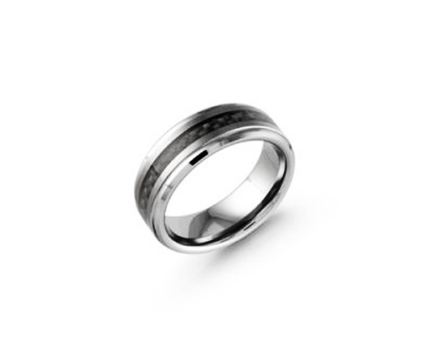 JONC EN TUNGSTÈNE ET FIBRE DE CARBONE CONFORT FIT - ML TG016 - MALO 